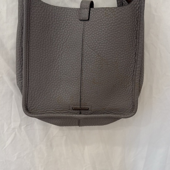 Rebecca Minkoff gray leather crossbody satchel with silver studs - Picture 5 of 8